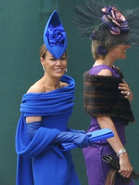 Tara Palmer-Tominson, famous for being famous and for wearing boats on her head